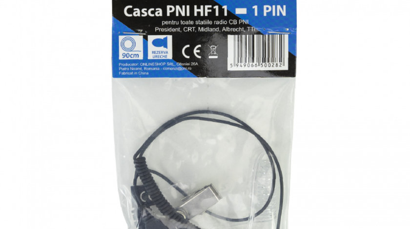 Casca PNI HF11 cu 1 pin 3.5 mm pentru toate statiile radio CB PNI, President, Midland, Albrecht, TTi PNI-HF11