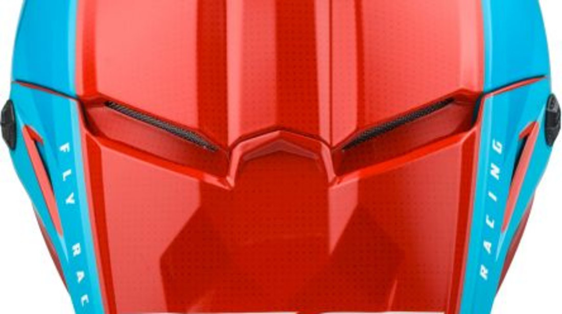 Casca Unisex Moto Fly Enduro Kinetic Straight Edge Ece Alb / Rosu / Albastru Marimea XL FLY E73-8632X