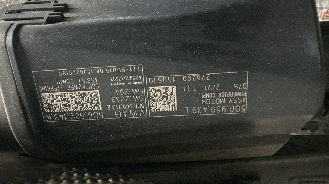 Caseta de directie electrica 5Q0909143K SKODA Superb III Hatchback (3V3) 1.8 TSI 180 cai