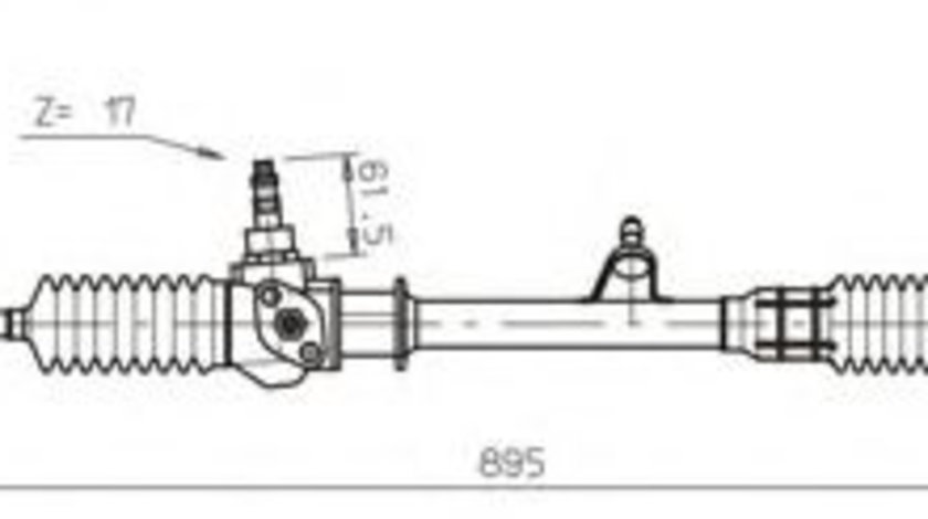 Caseta directie FIAT FIORINO Caroserie (146) (1988 - 2016) GENERAL RICAMBI FI4116 piesa NOUA