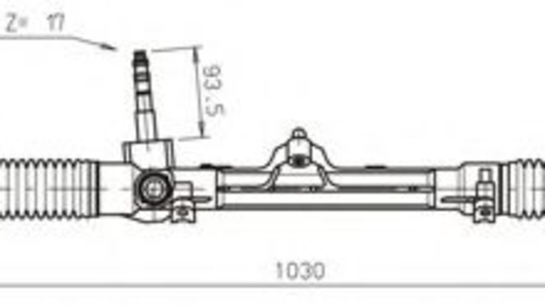 Caseta directie FIAT PUNTO (176) (1993 - 1999) GENERAL RICAMBI FI4111 piesa NOUA