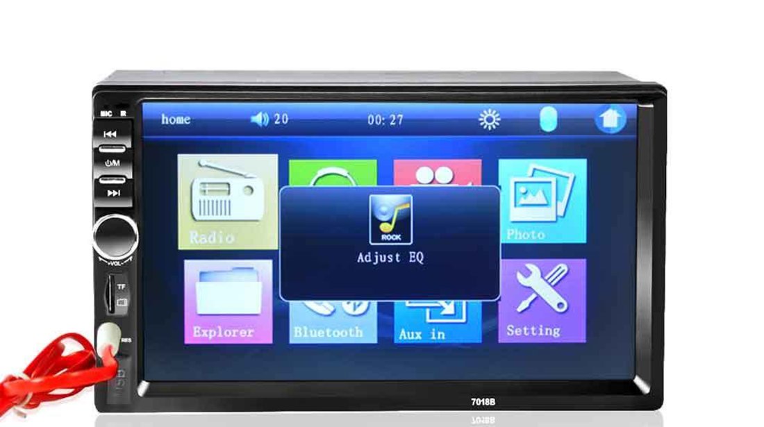 Casetofon DVD Mp3,Mp4,Mp5,Player Auto Display7 inch Bluetooth Hands Free,card,USB 2Din