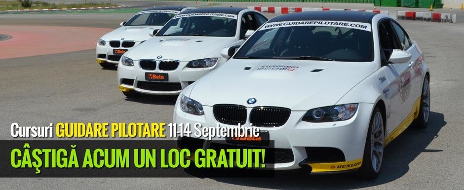 Castiga un curs de pilotaj cu BMW M3 sau 1M Coupe oferit de Guidare Pilotare!