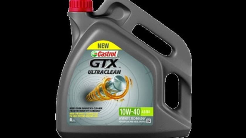 CASTROL GTX ULTRACLEAN 10W-40 A3/B4- 4L CASTROL 25729 <br>