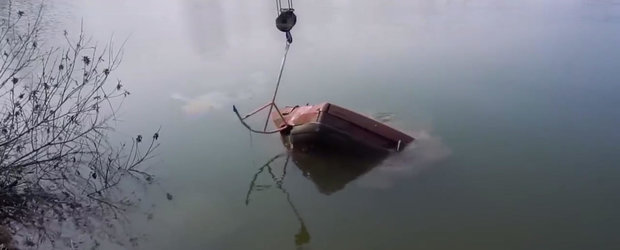 Cat de greu porneste o masina care a stat sase luni sub apa? VIDEO cu cel mai tare experiment de pe internet