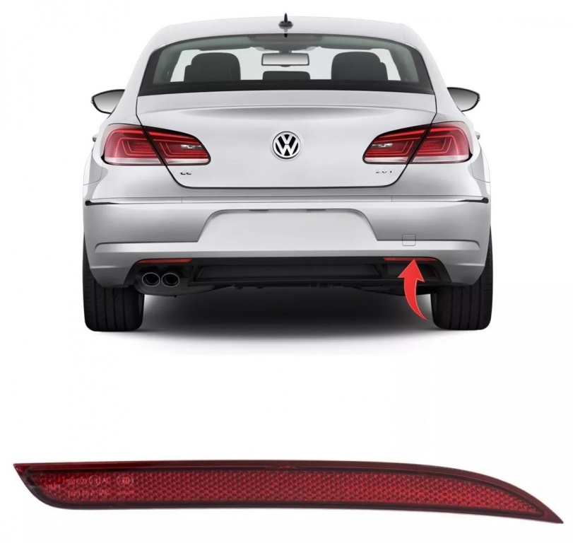 Catadioptru Bara Spate Dreapta Oe Volkswagen Passat CC 2012-2016 3C8945106D