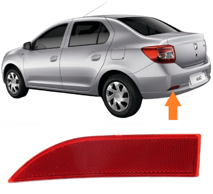 Catadioptru Bara Spate Stanga Am Dacia Logan 2 2012→ 265659019R 5515