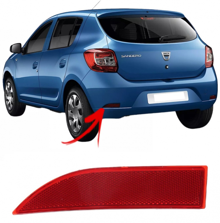 Catadioptru Bara Spate Stanga Am Dacia Sandero 2 2012→ 265659019R 5515