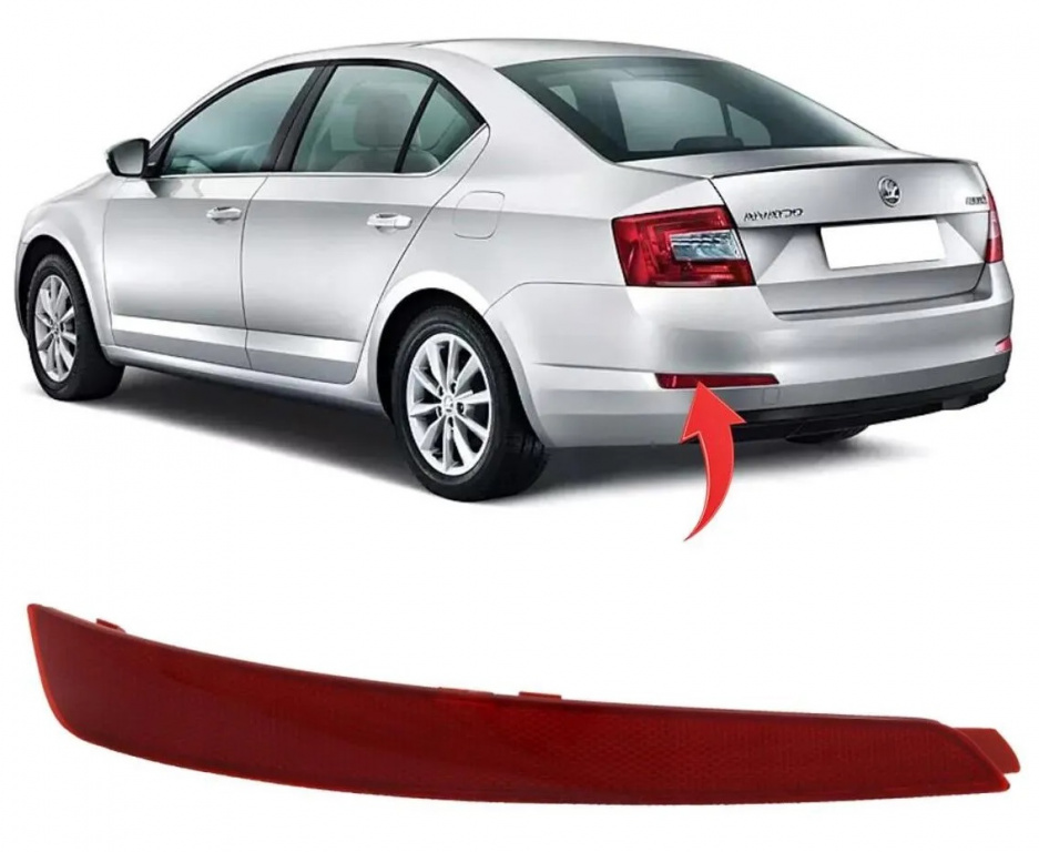 Catadioptru Bara Spate Stanga Am Skoda Octavia 3 2013-2017 Sedan 5E5945105 9138
