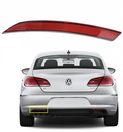 Catadioptru Bara Spate Stanga Oe Volkswagen Passat CC 2012-2016 3C8945105D