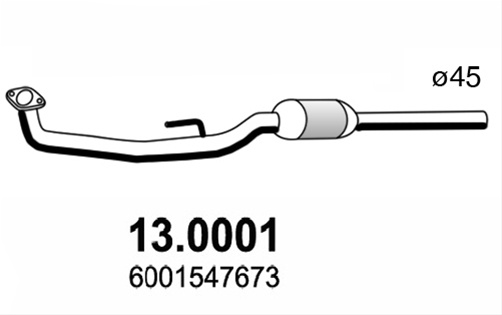 Catalizator Asso Dacia 13.0001