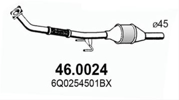 Catalizator Asso Vw 46.0024