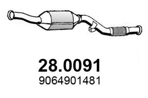 Catalizator MERCEDES SPRINTER 3-t bus (906) (2006 - 2016) ASSO 28.0091 piesa NOUA