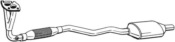 Catalizator OPEL ASTRA G Cupe (F07) (2000 - 2005) BOSAL 099-638 piesa NOUA