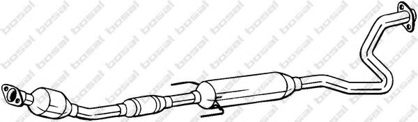 Catalizator TOYOTA PRIUS Hatchback (NHW2) (2003 - 2009) BOSAL 090-140 piesa NOUA
