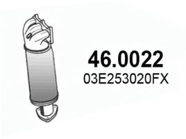 Catalizator VW POLO (9N) (2001 - 2012) ASSO 46.0022 piesa NOUA