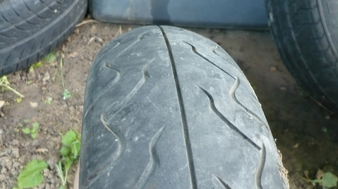 Cauciuc Fata Dunlop si Pirelli 120 70 14