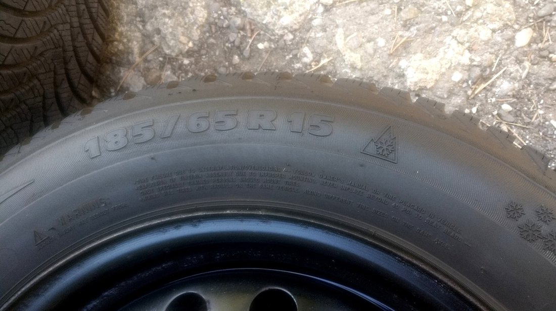 Cauciucuri de iarna 185 65 R15 -Michelin -7.5 mm an 2016