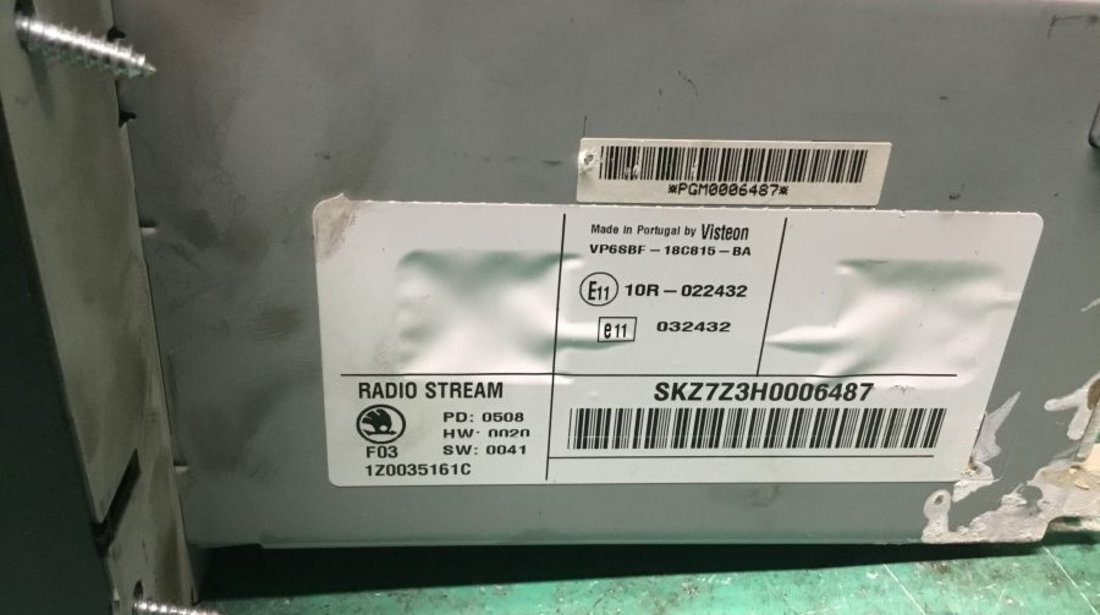 Cd Audio 1z0035161c Skoda OCTAVIA 1Z3 2004