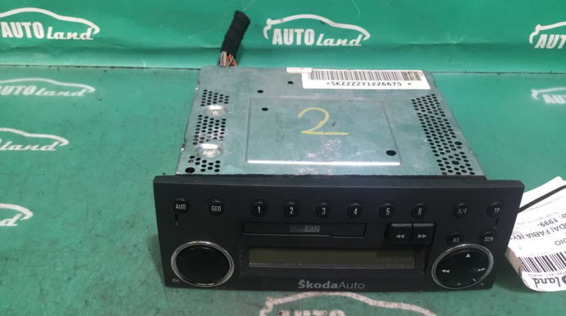 Cd Audio 6y0035160 Cu Caseta Skoda FABIA 6Y2 1999