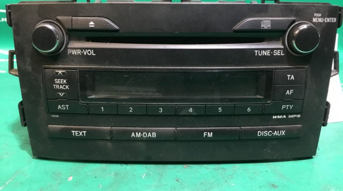 Cd Audio 8612002a50 Toyota AURIS ZE15, RE15 2006