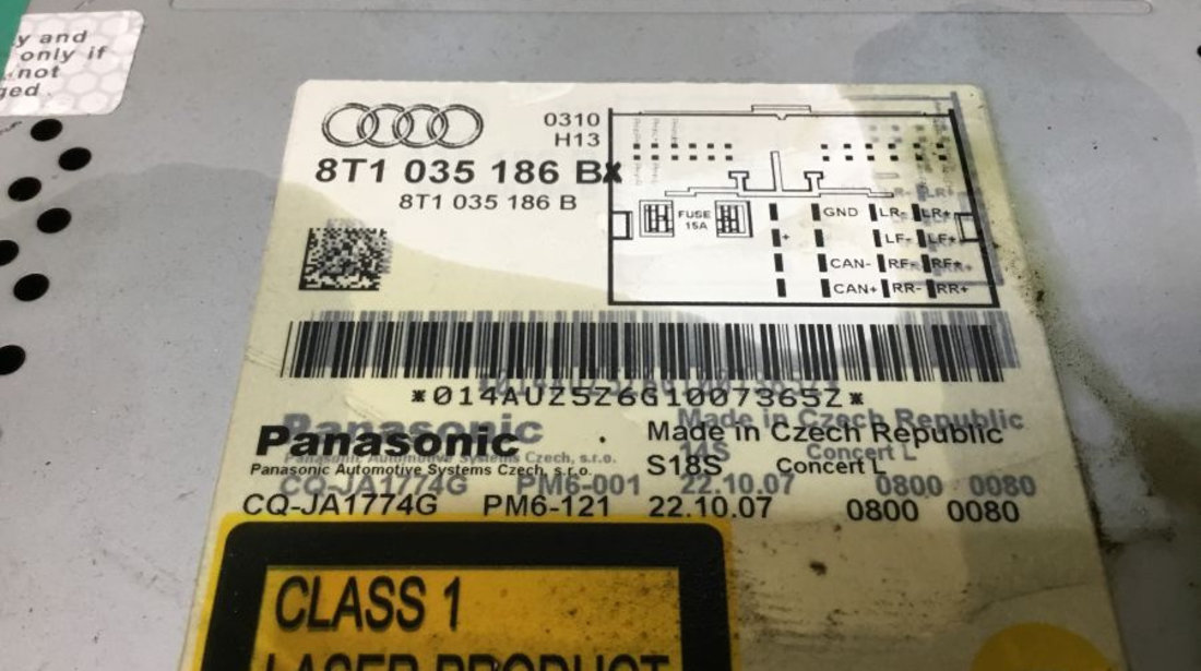 Cd Audio 8t1035186bx Audi A4 8K 2007