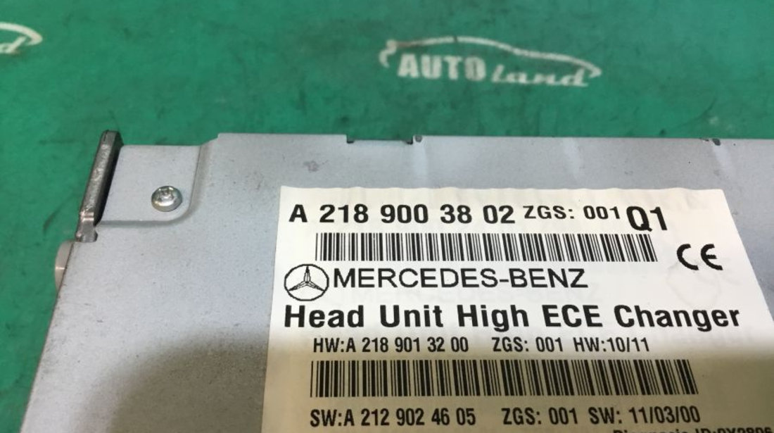 Cd Audio A2189003802 Head Unit High Ece Changer /a2129024605 Mercedes-Benz CLS C218 2011