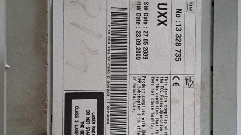 CD AUDIO OPEL INSIGNIA 2008-2023 COD 344831230 UNITATE NAVI