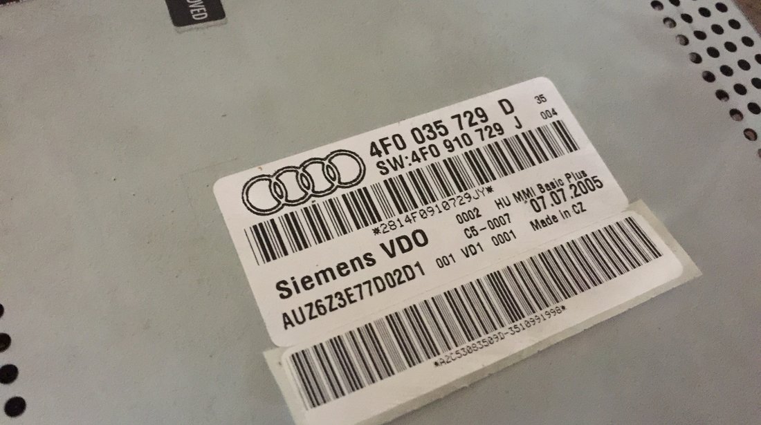 Cd player AUDI A6 4F 2004 2005 2006 2007