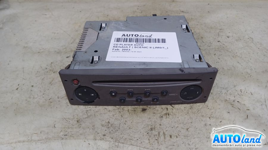 Cd Player Auto 8200791253t Renault SCENIC II JM0/1 2003