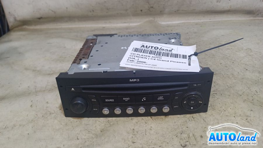 Cd Player Auto 96637348xt Citroen C4 Grand Picasso UA 2006
