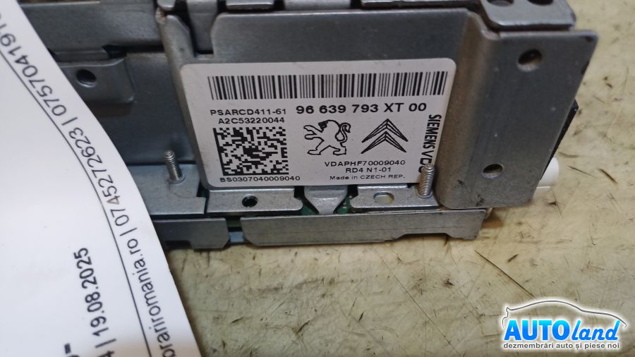 Cd Player Auto 96639793xt Peugeot 206 hatchback 2A/C 1998