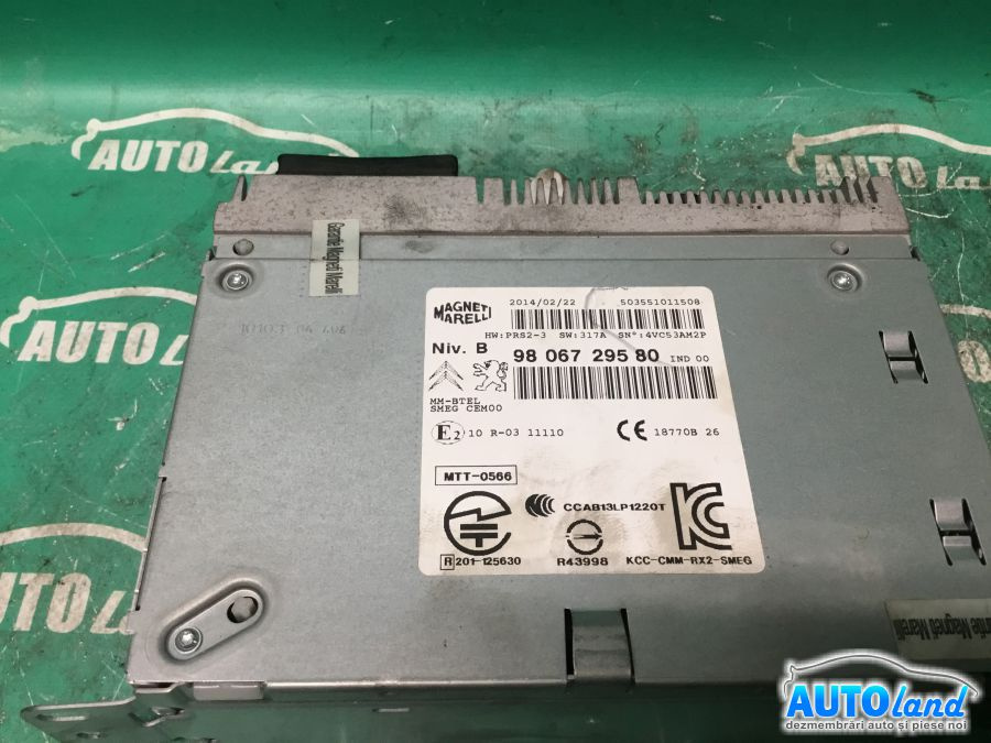 Cd Player Auto 9806729580 Unitate Peugeot 208 2012