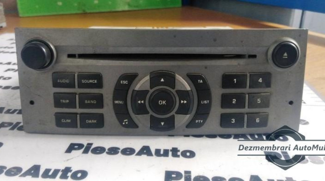 Cd player auto Peugeot 407 (2004-2010) 9646871777