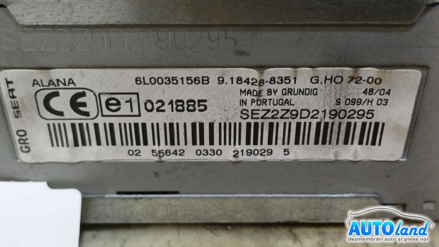 Cd Player Auto Seat IBIZA IV 6J5,6P1 2008-2017