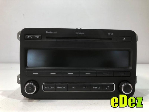 Cd player auto Skoda Fabia 2 facelift (2010-2014) 5j0035161c