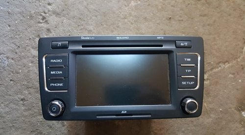 Cd-player bolero mp3 1z0035156f cu touch screen skoda superb II