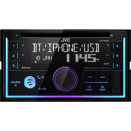 CD Player JVC KW-R930BT 2DIN 4x50W USB / AUX / BLUETOOTH