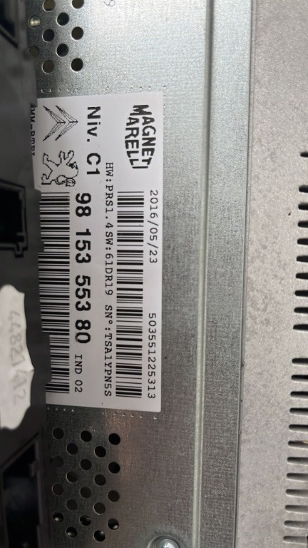 CD player navigatie Citroen C5 2.0 HDI, an de fabricatie 2016 cod 9815355380