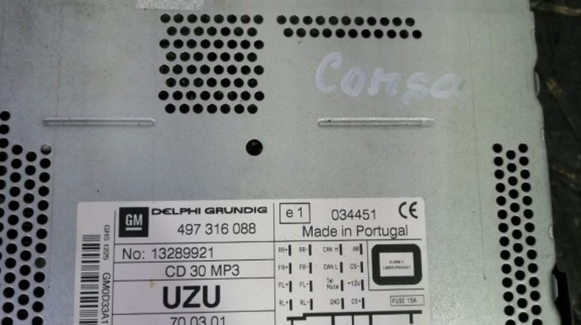 CD player Opel Corsa D