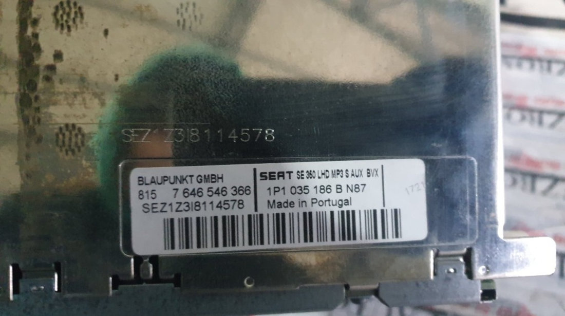 CD-Player (Radio / MP3) Seat Leon 1P cod piesa : 1P1035186B