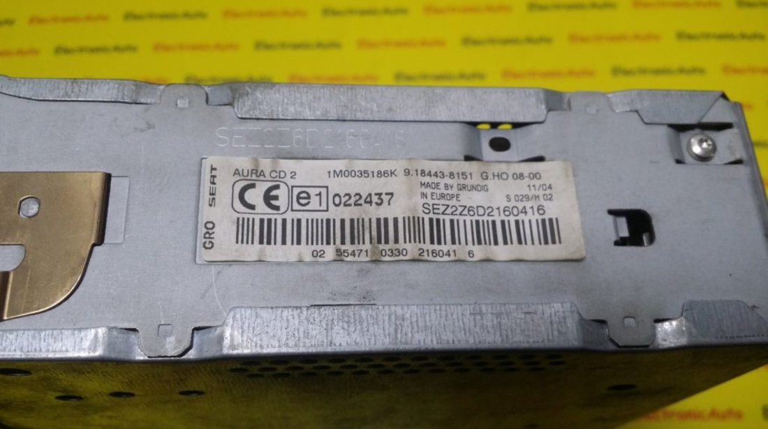 CD Player Seat Leon, 1M0035186K, 9184438151, SEZ2Z6D2160416