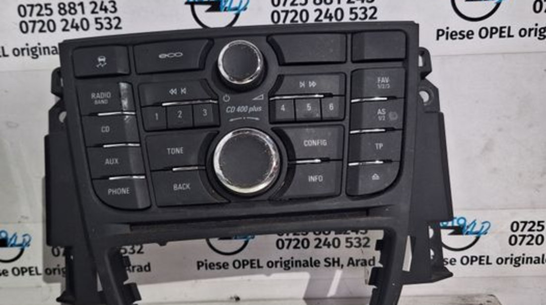 Cd400plus radio cd player ecran afisaj bord Opel Astra J