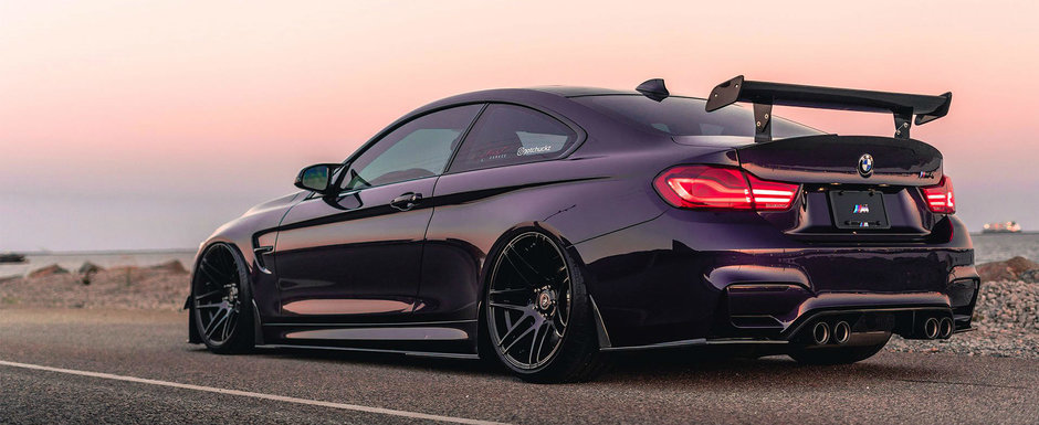 Ce atata Alpine White si elemente M Performance? El si-a culcat BMW-ul pe burta si l-a vopsit violet Ce atata Alpine White si elemente M Performance? El si-a culcat BMW-ul pe burta si l-a vopsit violet