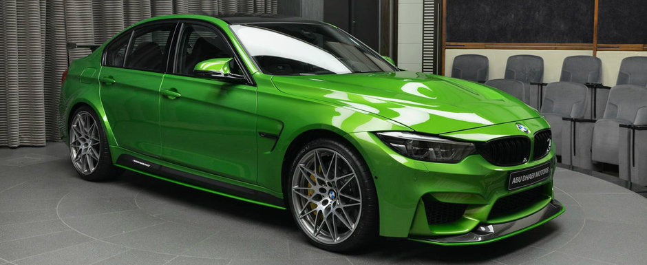 Ce atata negru, alb sau albastru. El si-a configurat BMW-ul M3 in Java Green pentru a atrage toate privirile