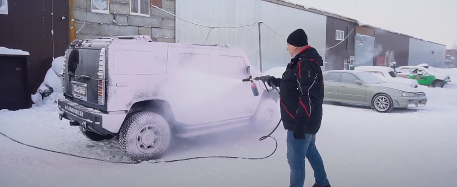 Ce se intampla daca-ti speli masina la -40 de grade Celsius? VIDEO cu cel mai tare experiment de pe internet