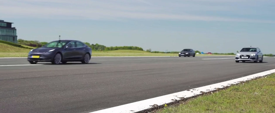 Cea mai ieftina masina de la Tesla bate Audi RS4 si BMW M3 de parca ar avea motoare diesel. VIDEO ca sa te convingi si singur Cea mai ieftina masina de la Tesla bate Audi RS4 si BMW M3 de parca ar avea motoare diesel. VIDEO ca sa te convingi si singur