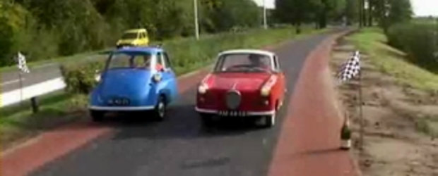 Cea mai incitanta cursa din toate timpurile: Goggomobil Coupe vs. BMW Isetta