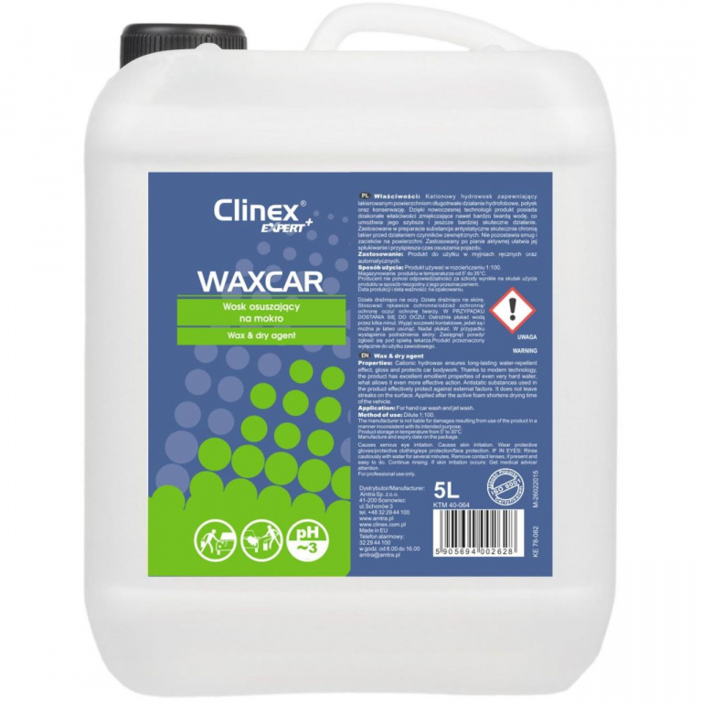 Ceară Si Agent De Uscare Waxcar Clinex Expert+ 5L 40-064