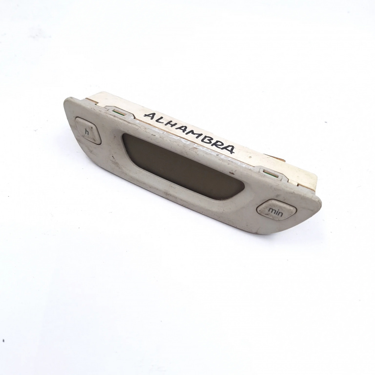 Ceas / Afisaj Ora Seat Alhambra (7V) 1996-2010 Digital 7M0919203C, 95Vw15000Daw, 6372020292, 0649854 Vdo